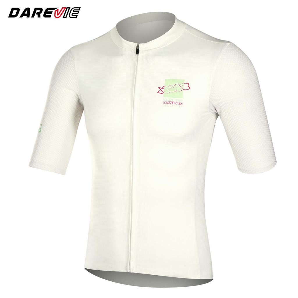 Darevie Men's Quick-Dry Cycling Jersey - Breathable Short Sleeve Bike Top