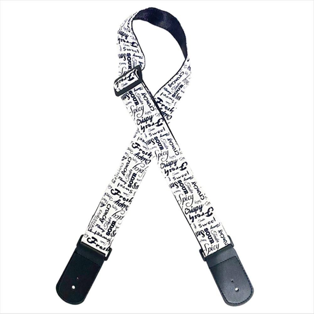 Cute Cartoon Guitar Strap Adjustable Acoustic Guitar Strap Electric Guitar Belt  Classical Bass