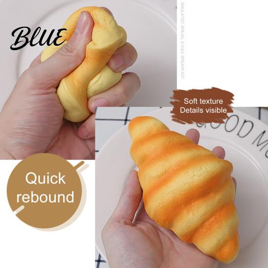Slow Rising Squeeze Toy Simulation Bread Stress Relief Pineapple Bun Baguette Croissant Toast Sensory Decompression Realistic Food Fidget Simulated