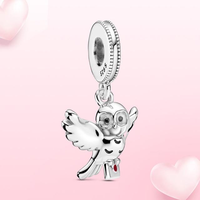 100% 925 Sterling Silver Přívěsek Millenium Falcon Falcon Přívěsek Fit Originální módní šperky Dámský náramek DIY dárek