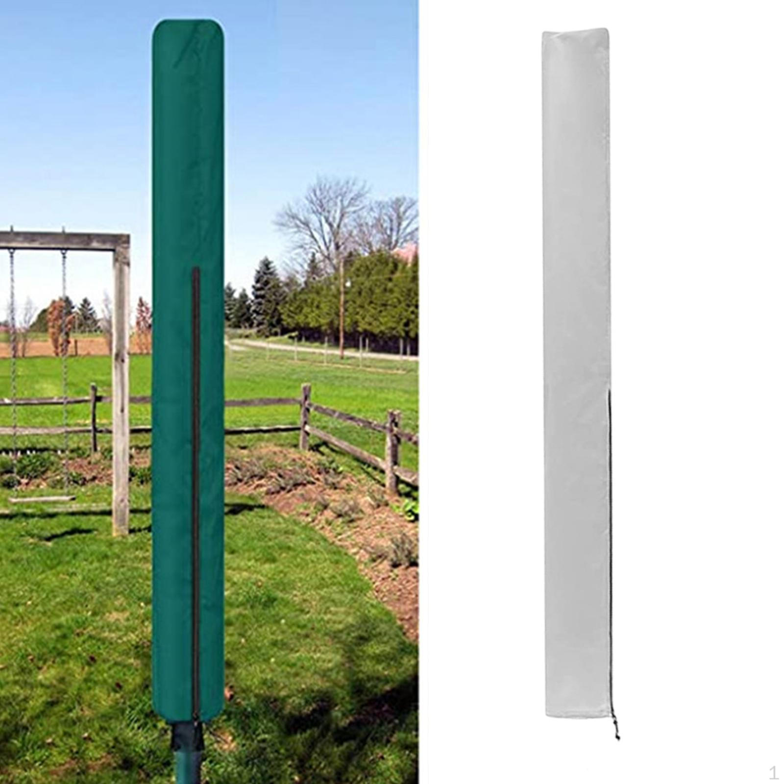 

Чехол для вешалки для одежды, протектор, чехол для стойки для уличного зонта для двора 16x16x165cm Silver