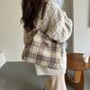 Fashionable Womens Large Capacity Brown Shoulder Bag With Unique Street Style Elements