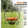 Heart-shaped wrought iron bird feeder/flower feeder, heart-shaped bird feeder, heart-shaped bird feeder stand, hanging flower stand bird feeder