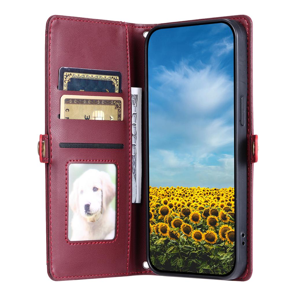 For Samsung Galaxy A07 5G/A07 4G Leather Case with Wrist Strap Wallet Stand Phone Cover