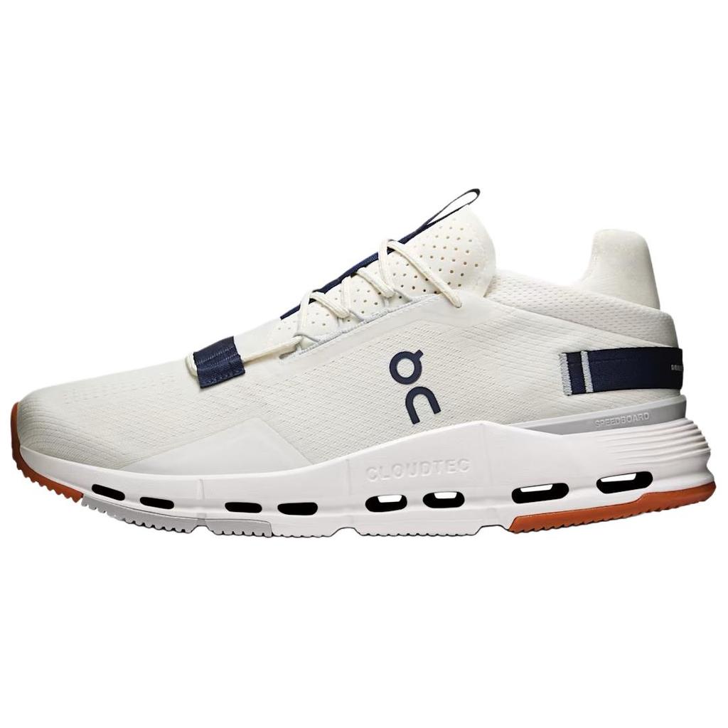 On Cloudnova 2 Breathable Support Running Shoes Men's White Gray Black 3ME30214799