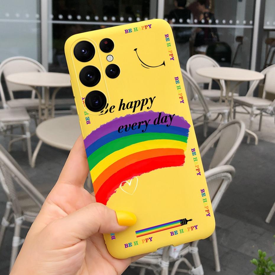 Silicone Case For Samsung S23 Ultra 5G Phone Cases Lovely Printing Soft TPU Cover For Samsung Galaxy S23 S 23 Plus S23+ Coque
