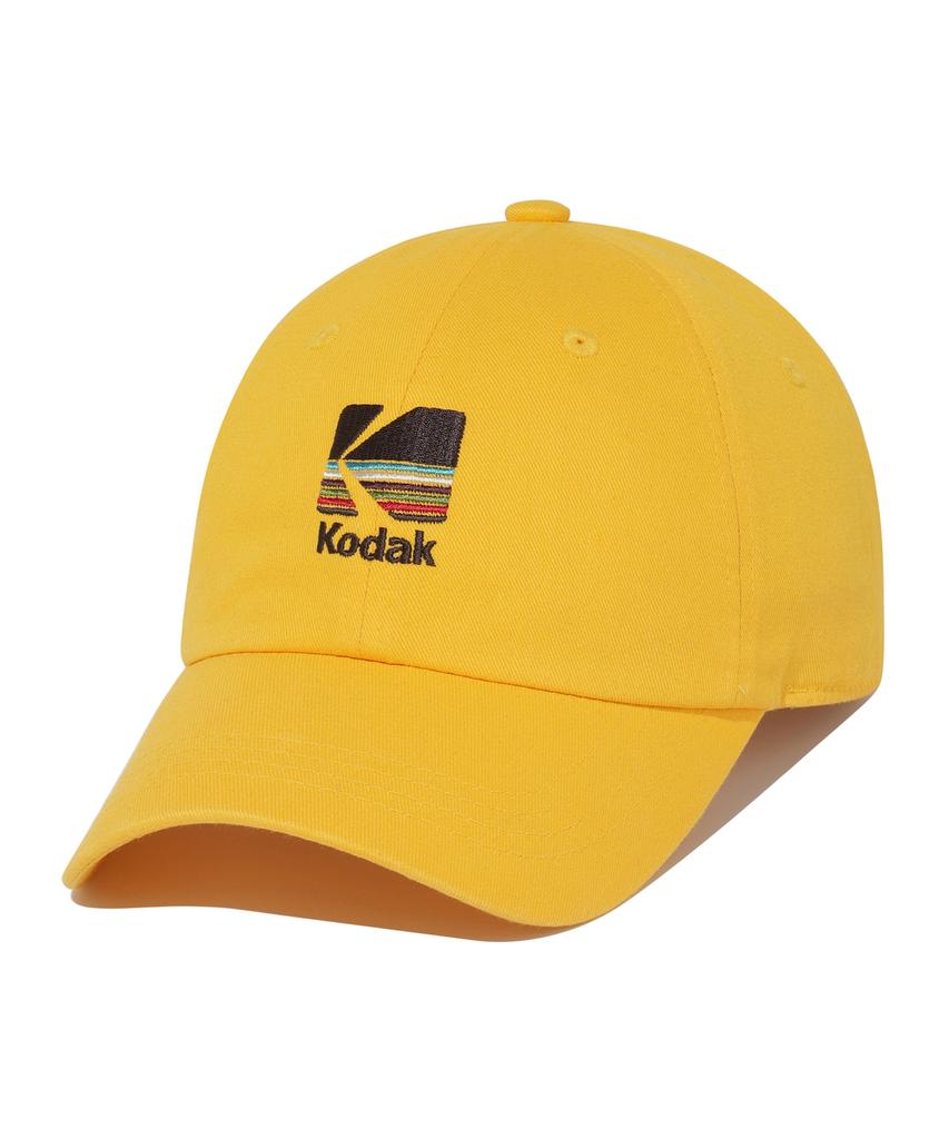 KODAK Signature Fit Rainbow Embroidered Ball Cap Yellow