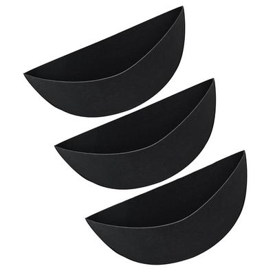 Kit de Forro de Fieltro 3 Piezas para Colgar en la Pared Cestas Semiredondas Maceteros Caja Cestas para Vallas Exteriores y Soportes de Alambre para Plantas