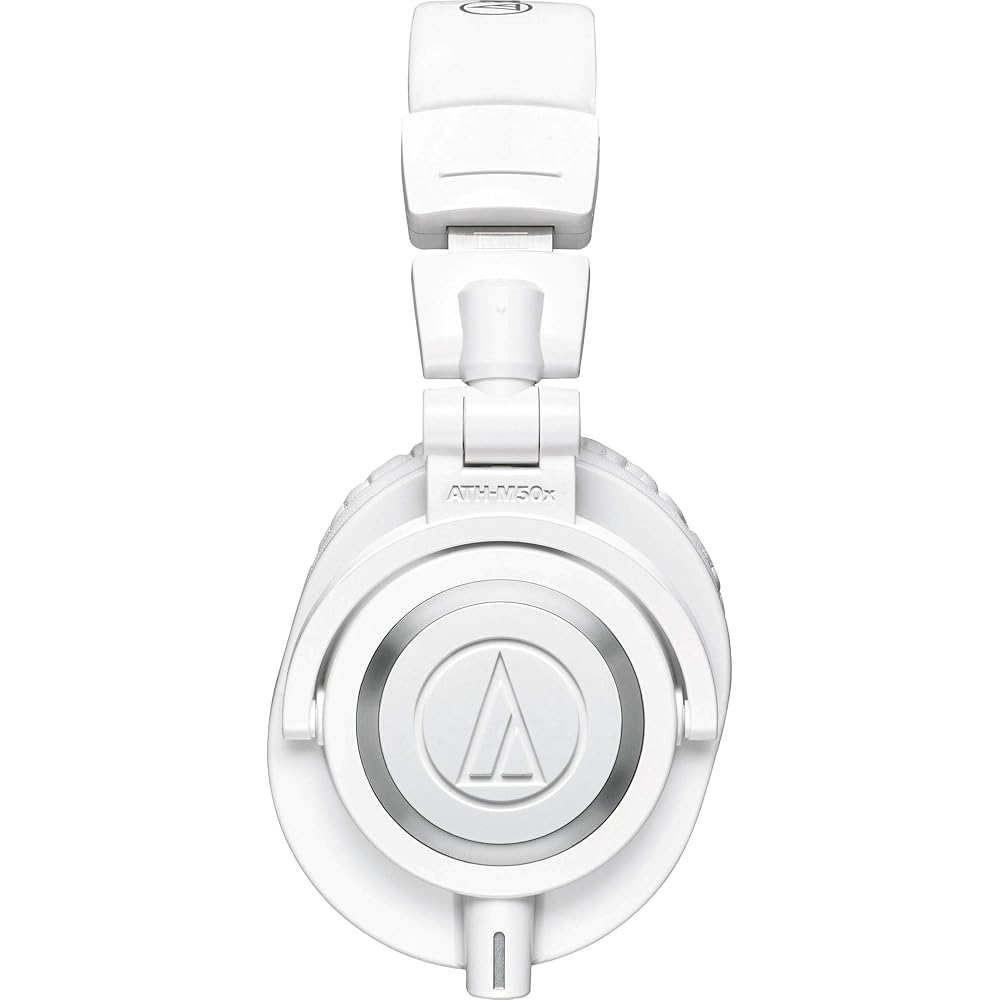 Audio-Technica Professional Monitor Headphones ATH-M50xWH White Studio Recording/Mixing/DJ/Track ...