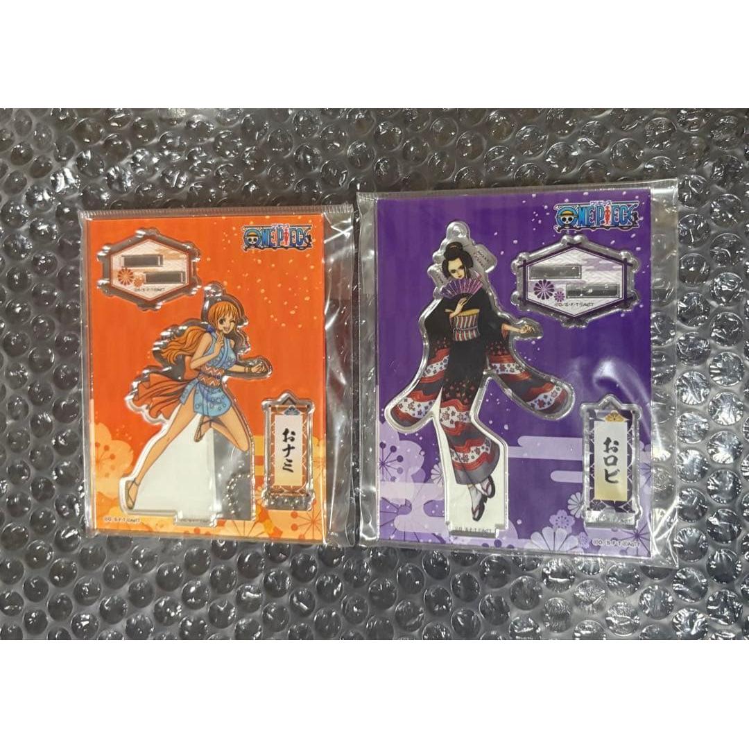 Used ONE PIECE Acrylic Stand Wano Country Nami & Robin