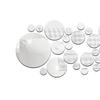 28Pcs/Set Bedroom Decal Long-lasting Elegant Decorative Mirror Wall Sticker for Home