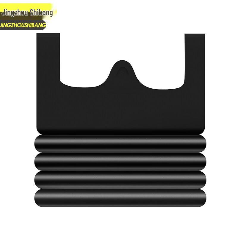 Jingzhou Shibang Black Thickened Vest-Style Garbage Bags