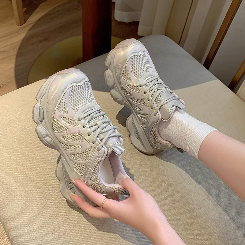 

Platform dad shoes women s 2025 new summer mesh breathable casual sports shoes light hiking hiking shoes 40