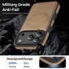 For iPhone 17 Pro Case Compatible with MagSafe Leather Back Phone Cover