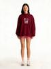 Trendy Casual Women's Sweatshirt: Versatile Mid-High Collar, Comfortable Loose Fit, Long Sleeve for Spring & Autumn.