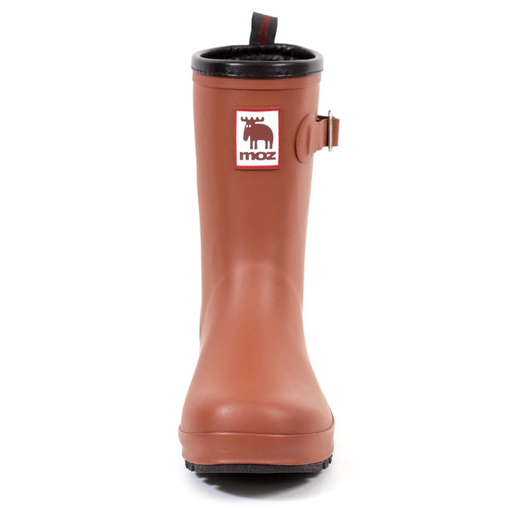 Akiriko MOZ Engineer Rain Size M Women's Boots, Mid-Length, One-Piece Molded, Camel,