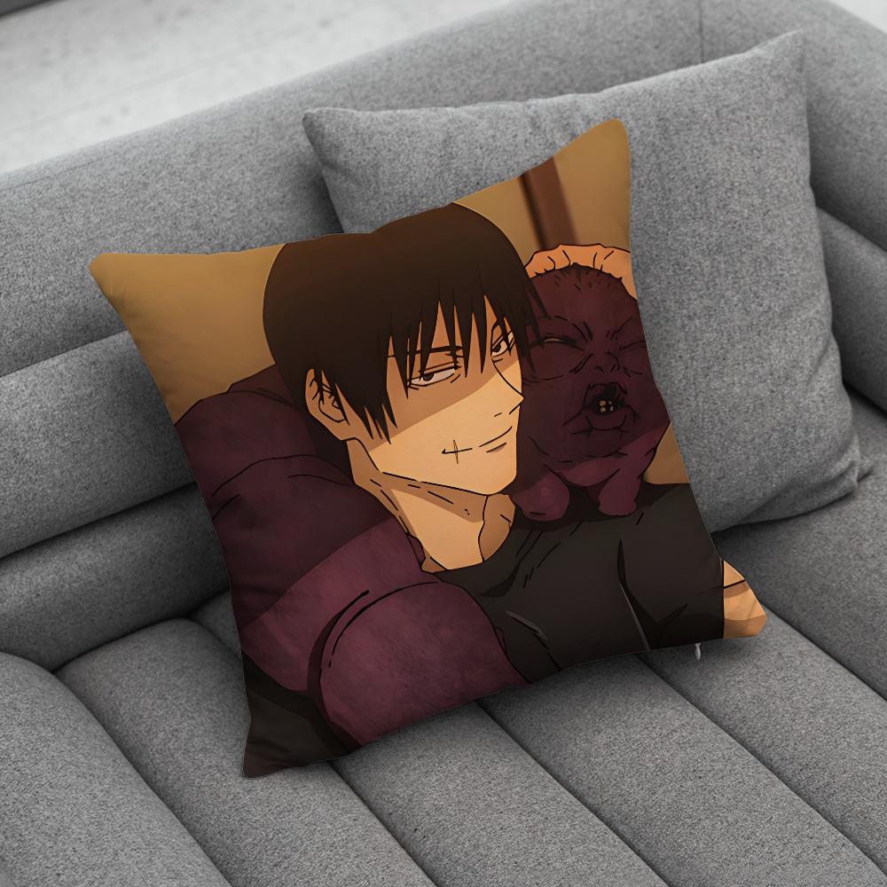 Toji Fushiguro J-Jujutsu K-Kaisen Pillow Case Soft Cushion Cases for Farmhouse Sofa Decor Home Decorations and Protector