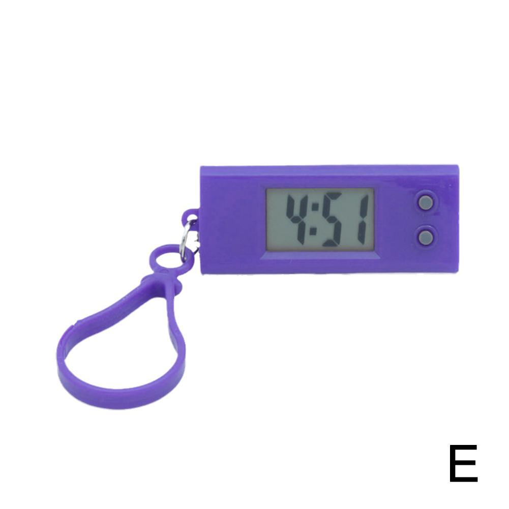 Mini LCD Digital Clock Bedroom Simple Small Electronic Watch Portable Old Man Big Word Table Student Exam Mute Desktop Clock