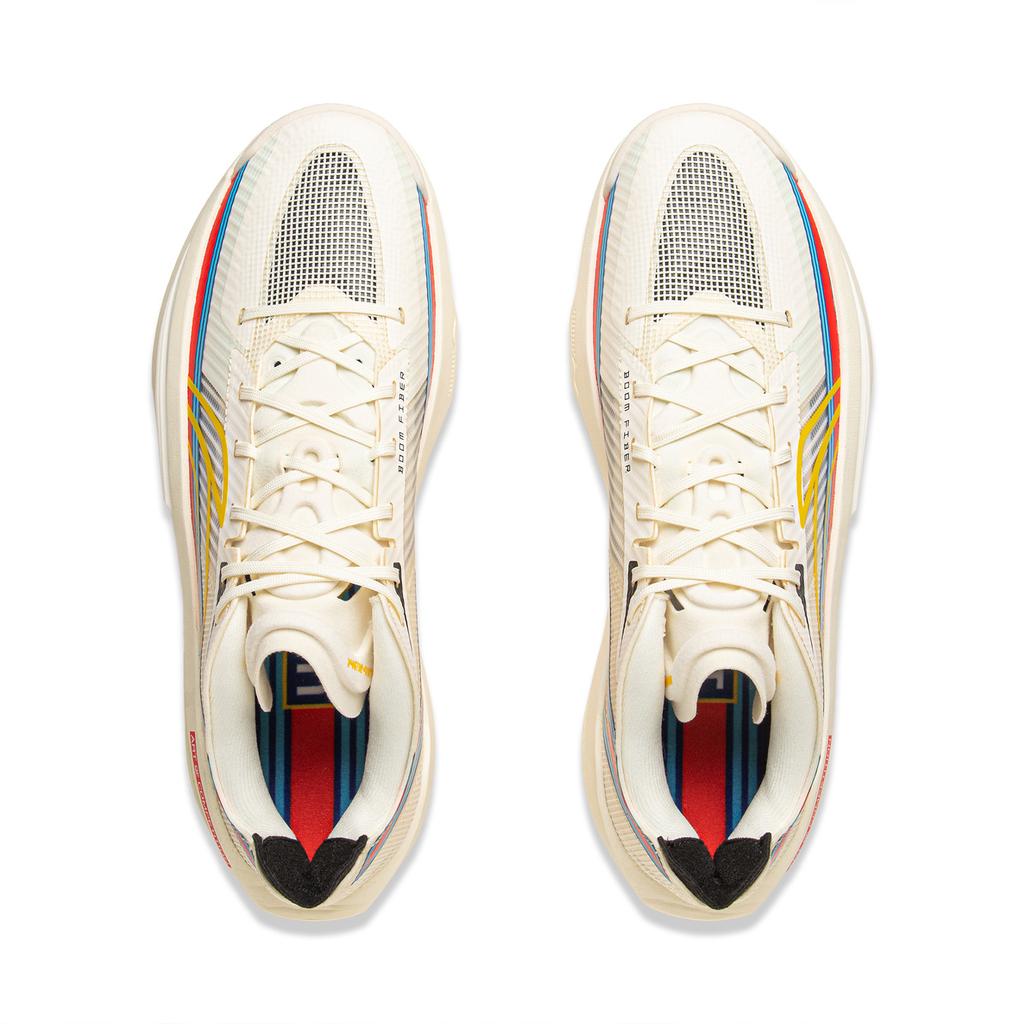 Li Ning Ultralight 2025 Povlak - Bílé Pánské Basketbalové Boty Off-White ABAV007-42