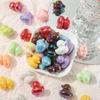 DW11 5pcs Personality Style Cartoon Cute Colorful 3D Duck Beads Cartoon Beads DIY Jewelry Diy Chain Bracelet Pendant Accessories