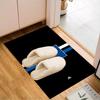 Hambur-ger Of Victory Symbol Rug for Living Room, Game Rooms, Office, Bedroom, Office Floor Mat Playful Design, fan gifts Christmas decor