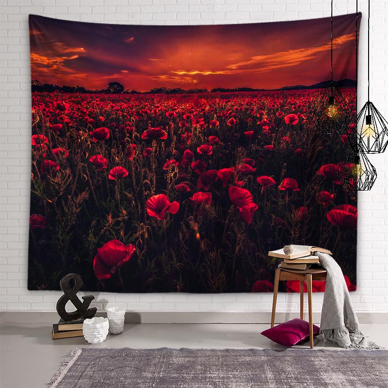 

Эстетический гобелен с цветком розы, милое украшение для парной комнаты, цветочный настенный художественный гобелен для спальни, эстетический домашний декор 100X75CM