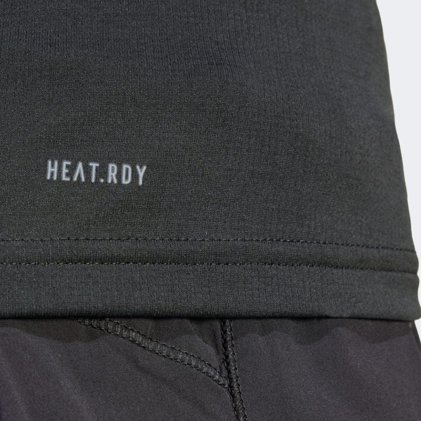 Adidas Designed For Training Heat.Rdy Hiit Solid Logo Training Sports Casual Short Sleeve T-Shirt Women Tops Black IU1123