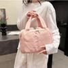 Anti-splash Water Portable Toiletry Bag Kawaii Pouches Bag Organizer Solid Color Cosmetic Bag  Kids