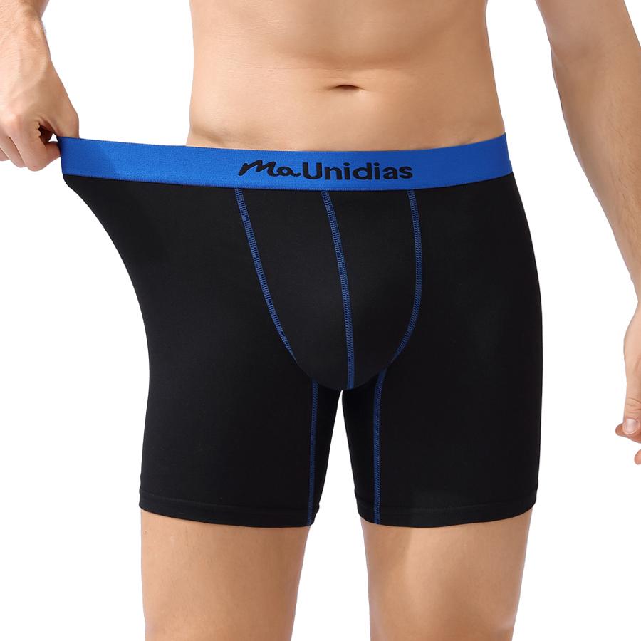 BONITOS 1Pcs Print Men Boxers Briefs Letter Elastic Waistband Men's Panties Sexy Comfortable