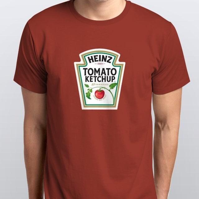 HEINZ KETCHUP NEW T-SHIRT sizes S M L XL XXL colours Red, White,Black L