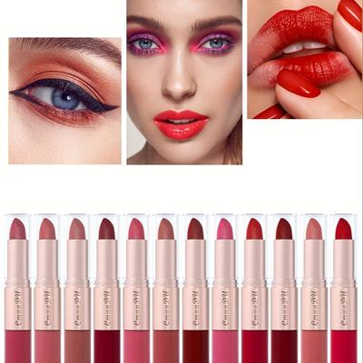 Rossetto due in uno, fissaggio duraturo del colore, antiaderente, anti sbavature, regalo perfetto