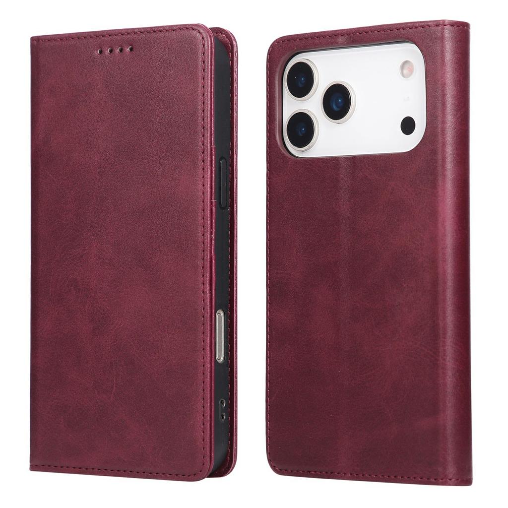 For iPhone 17 Pro Case RFID Blocking PU Leather Phone Wallet Cover