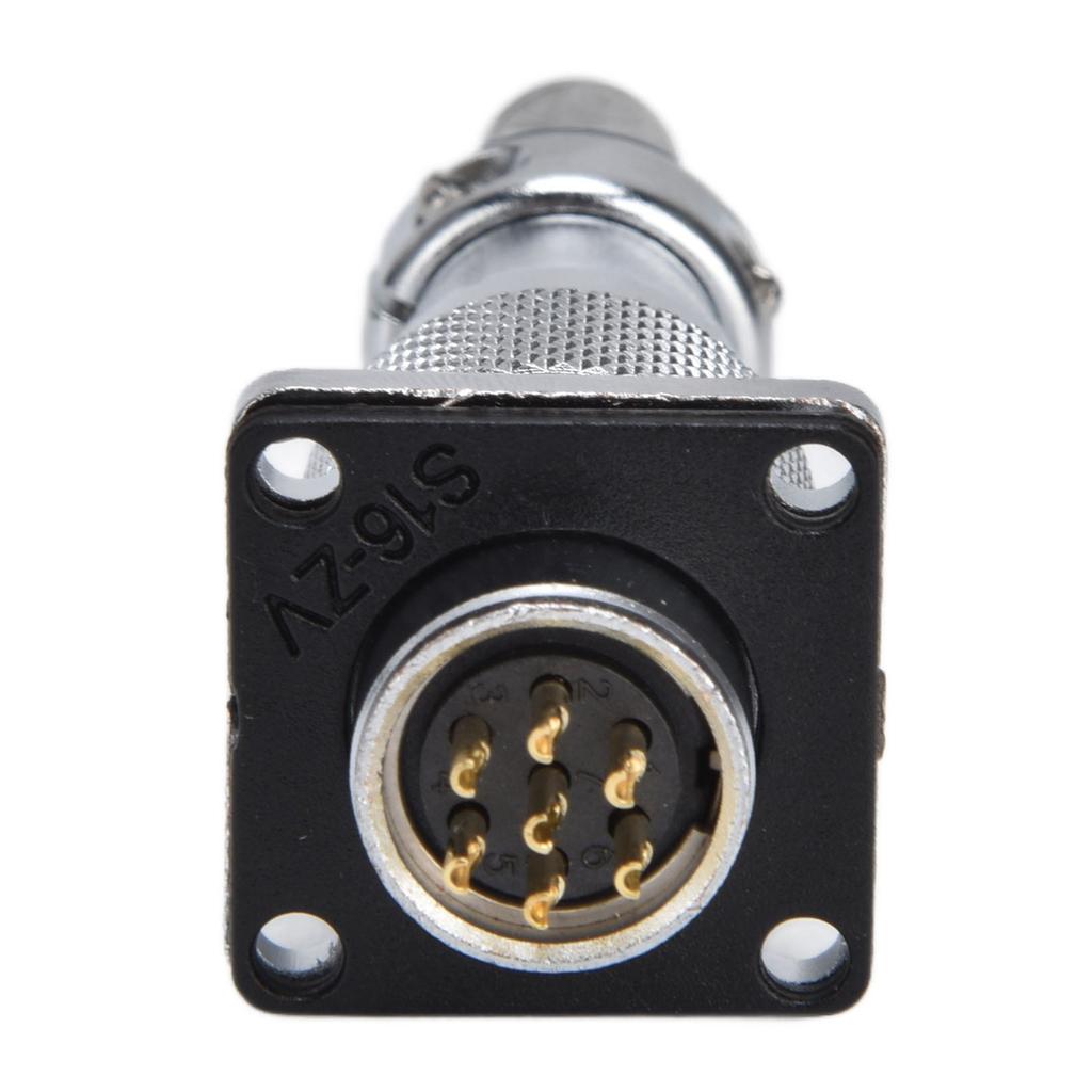 400V WS16 Aviation Plug Socket Connector Stable Electrical Performance Waterproof Power Connector