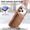 CASENEO For iPhone 17 Pro Max Case with Foldable Kickstand TPU PU Leather PC Card Bag Magnetic Phone Cover  Compatible with MagSafe