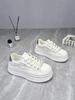 Shoes Casual Female Sneakers 2024 Women's Clogs Platform Modis Sports Creepers Small New Breathable Leisure Lace-Up
