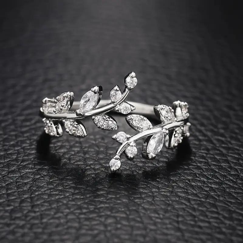 Adjustable Cross-border Zircon Copper Ring for Men and Women