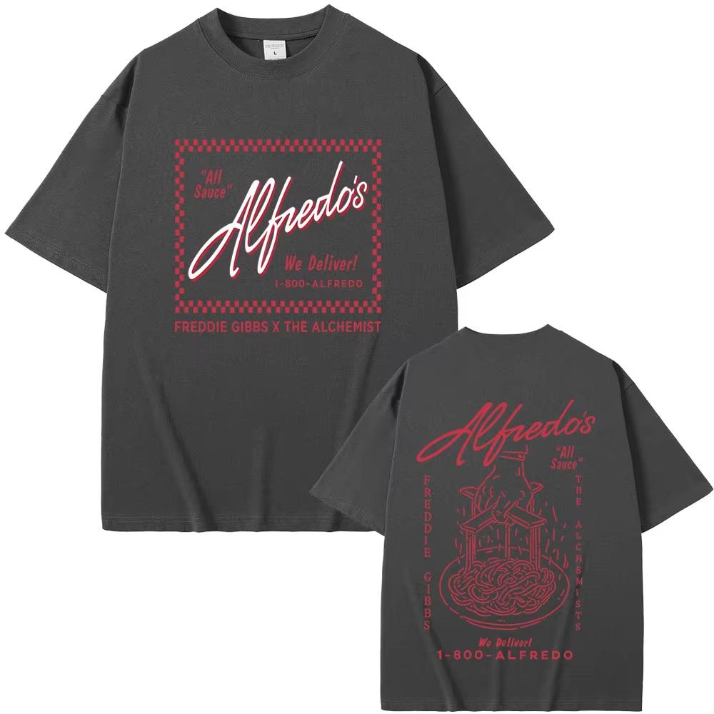 Rapper Freddie Gibbs und The Alchemist Alfredo Die Tour T-Shirt Unisex Damen Hip Hop Mode Popmusik T-Shirt Popmusik T-Shirts