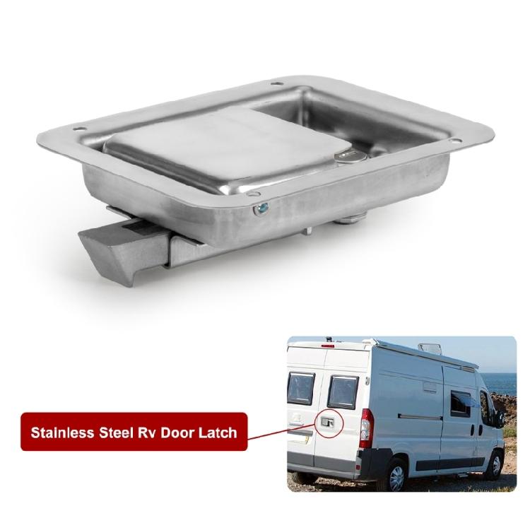 Toolbox Lock Stainless Steel Door Trailer Latches Handle Welds Screw Paddles Key
