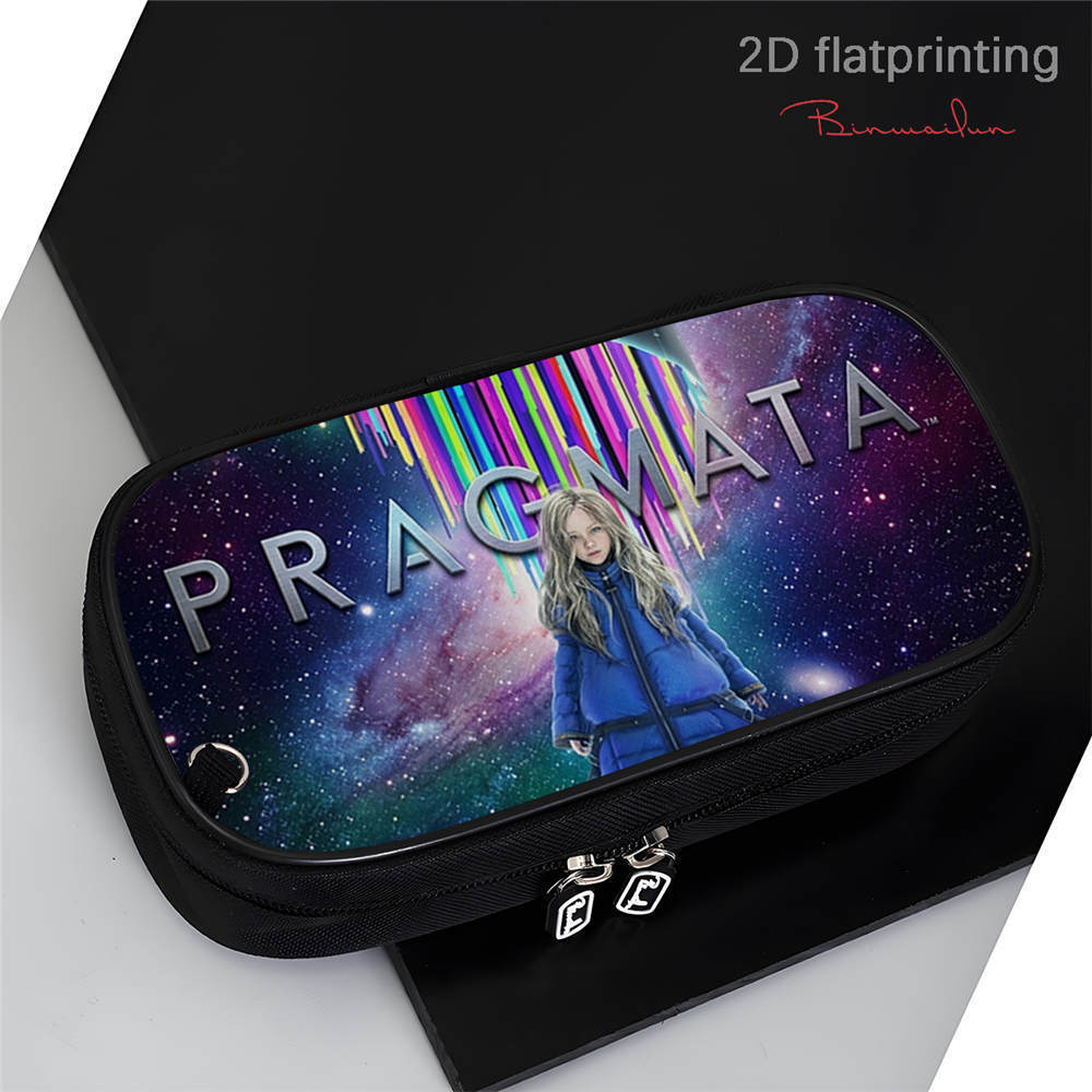 Pragmata Hugh Diana Large Capacity Oxford Fabric Pencil Case With Durable Storage For Students
