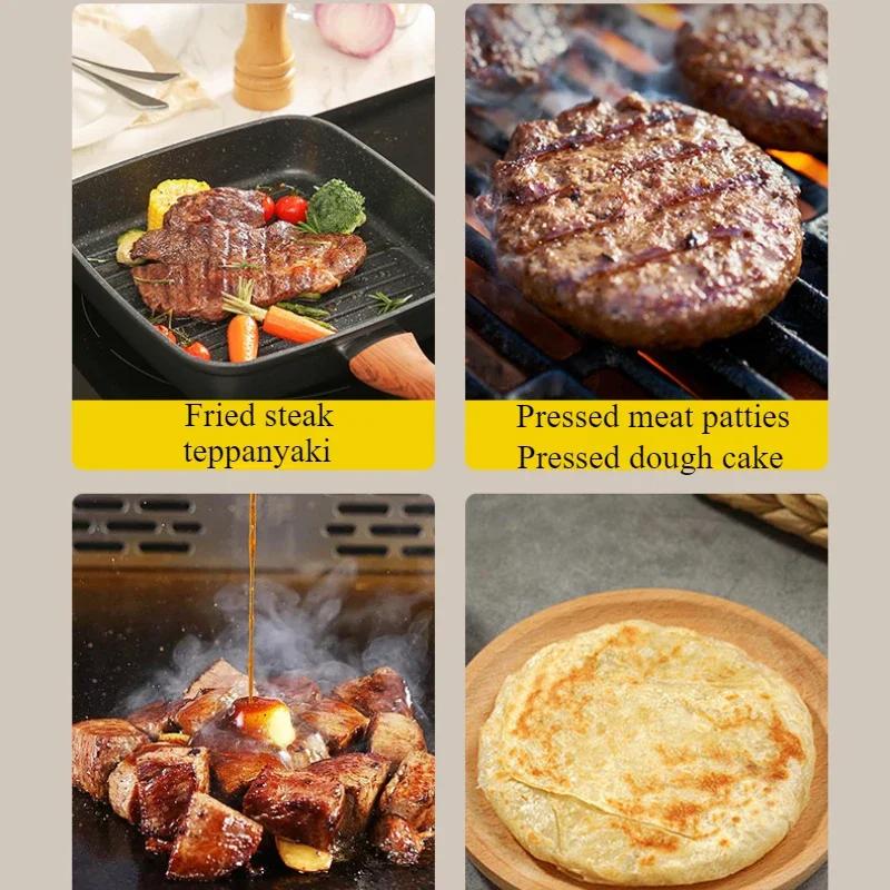 Smash Burger Press Hamburger Patties Meat Masher Hamburger Press Tools Non-Stick Stainless Steel Kitchen Gadgets and Accessories