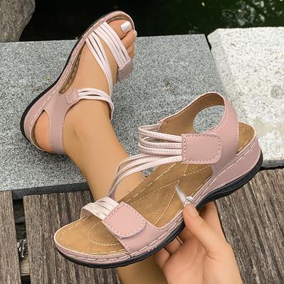 Moda 2025 Nowe Damskie Sandały Casualowe Koturny Miękkie Obcasy Lekkie Buty Kobieta Lato Outdoor Sandały na Platformie Sandalias De Mujer