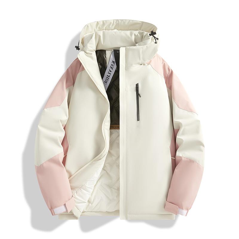 Men's Winter Warm Hooded Jackets Casual Windproof Coat Padded Thicken Parka Jacket for Men Waterproof Quilted Windbreaker Insulated Jackets with Hood