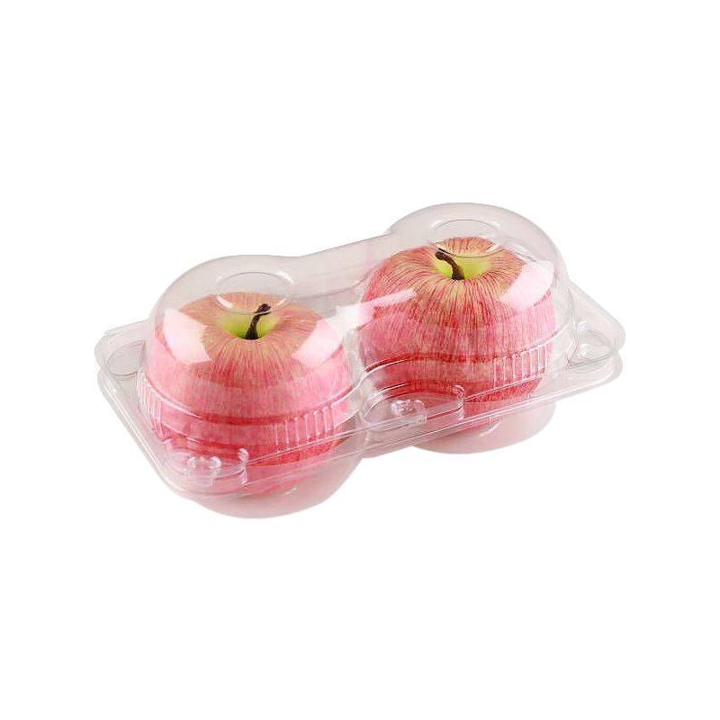 Pfirsich-Orange & Kiwi Transparente Einweg-Obstverpackungsbox