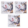 3Pcs Owl On A Tree Branch Sticker Innovative Self Adhesive Christmas Decal for Home Shop Store