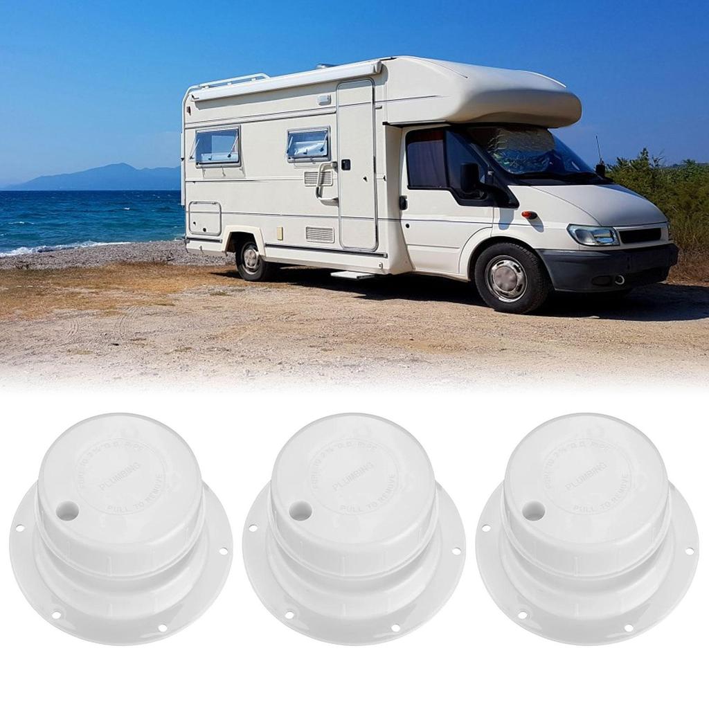 Camper Plumbing Vent Cap Easy Installation White Sewer Vent Replacement Covers for RV Motorhome Trailer Roof