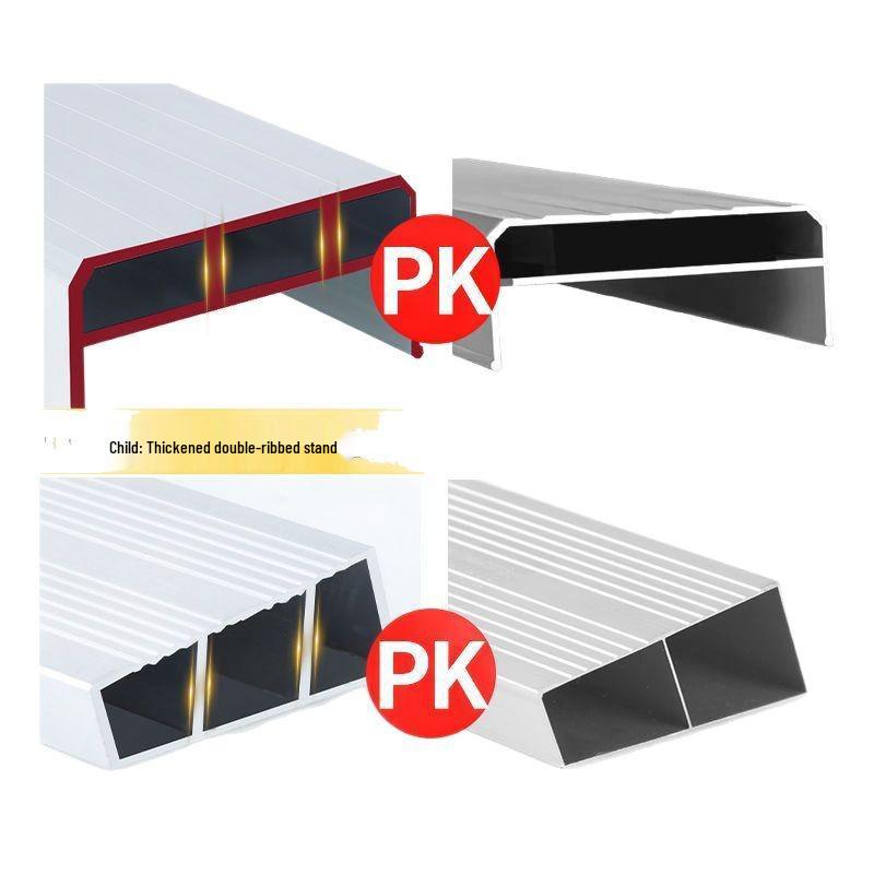 Double-Sided Aluminum Alloy Folding Step Ladder - Ladder Free Shipping, Widened & Thickened for Household or Attic Use