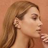 Wassertropfen Mehrschichtig Hohl Ohrclips Gold Ohr Manschette Schmuck Vintage Fake Piercing Ohrringe Damen