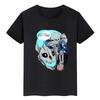 Teenage Anime Monster No. 8 Printed T-shirt Boys Summer Punk Casual Harajuku Streetwear Round Neck Short Sleeve Tops Clothing