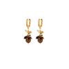 Gold-Plated Tiger Eye Bird Ear Cuffs: Vintage Y2K Style Earrings for Women