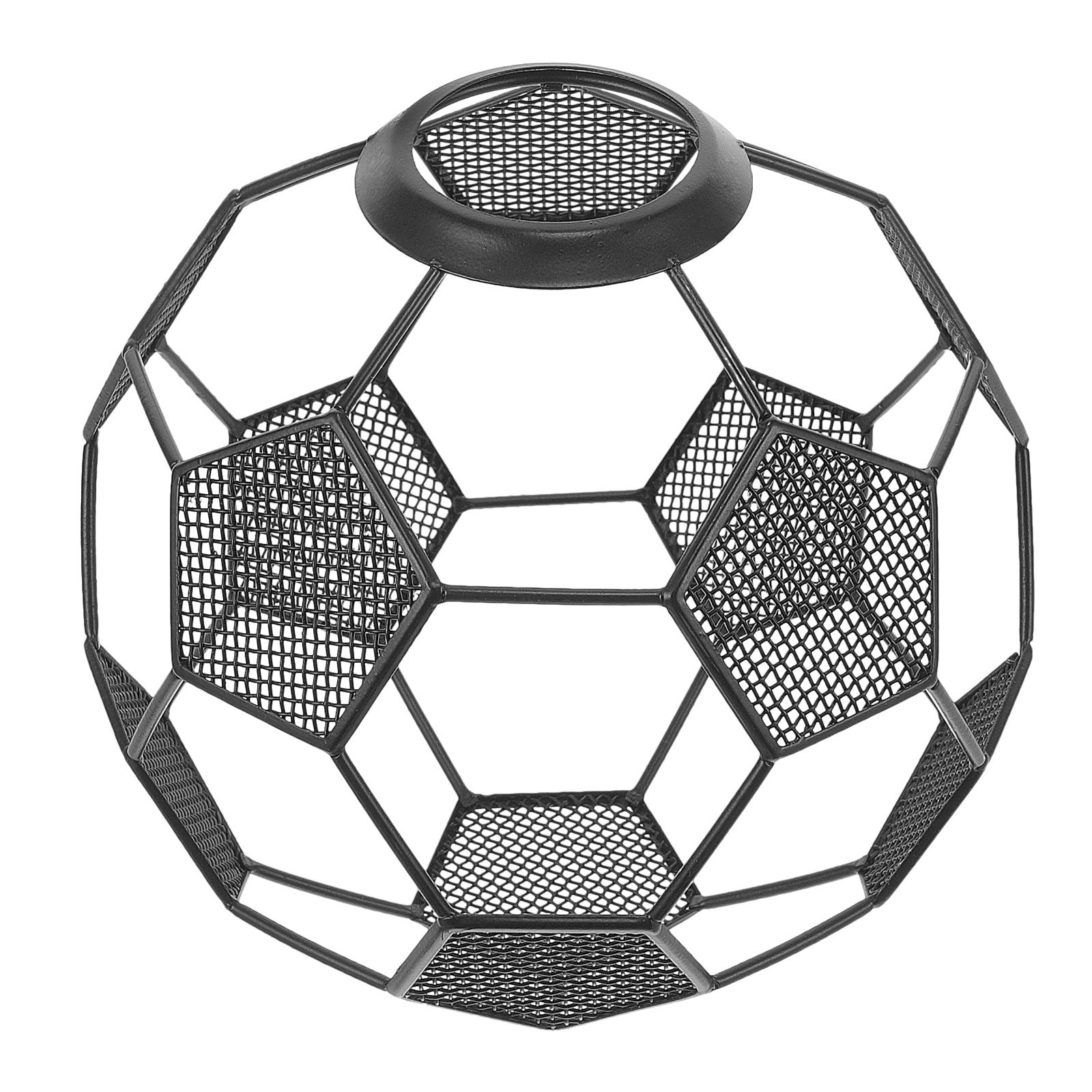 

Retro Style 145 Football Hollow Out Metal Lampshade Sturdy Soccer Theme Wire Light Shade For Chandelier Ceiling Bar Home Lamp чёрный